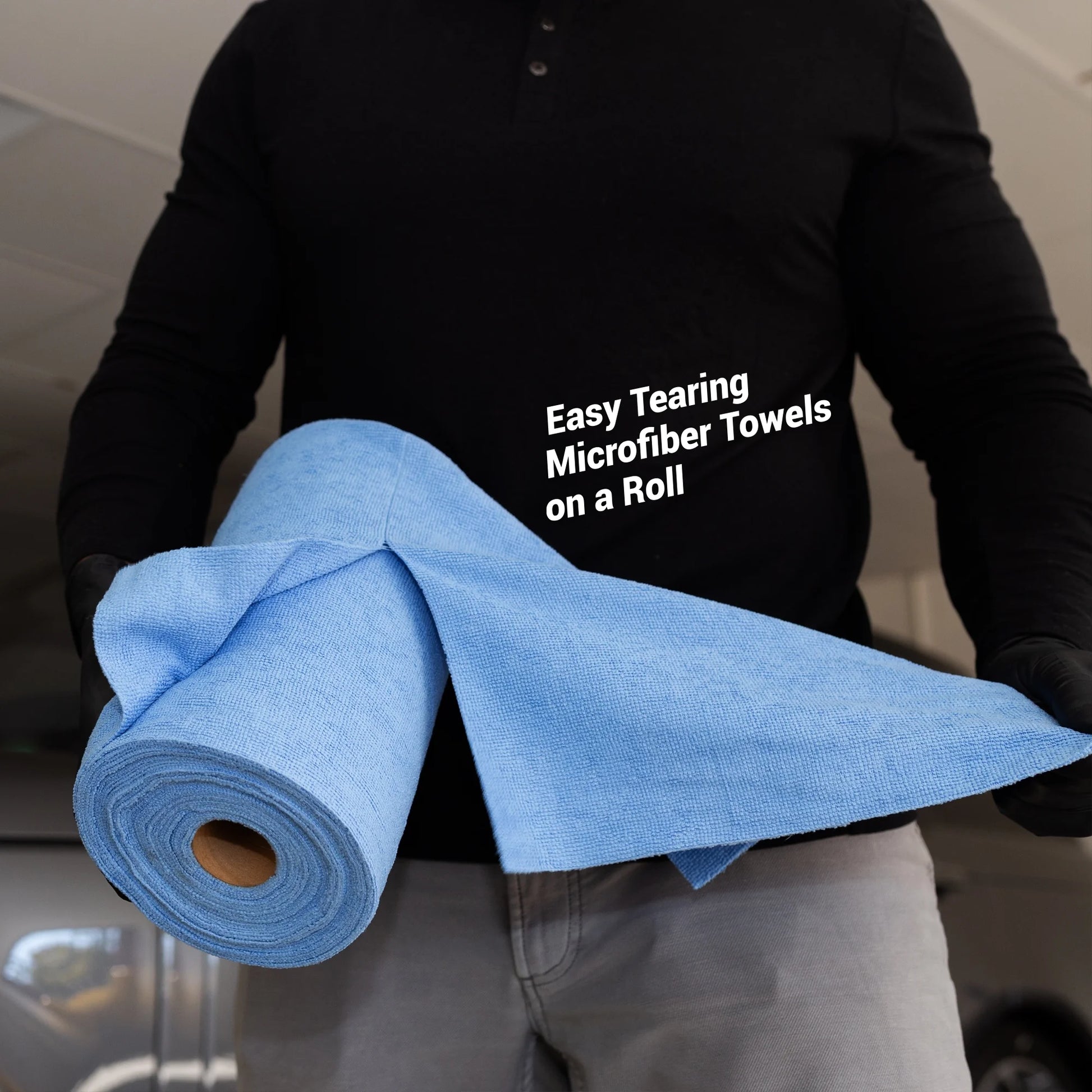 (2 Pack) Tear N Clean Reusable Easy-Tear Microfiber Towels, 12In. X 12In., 100 Pack